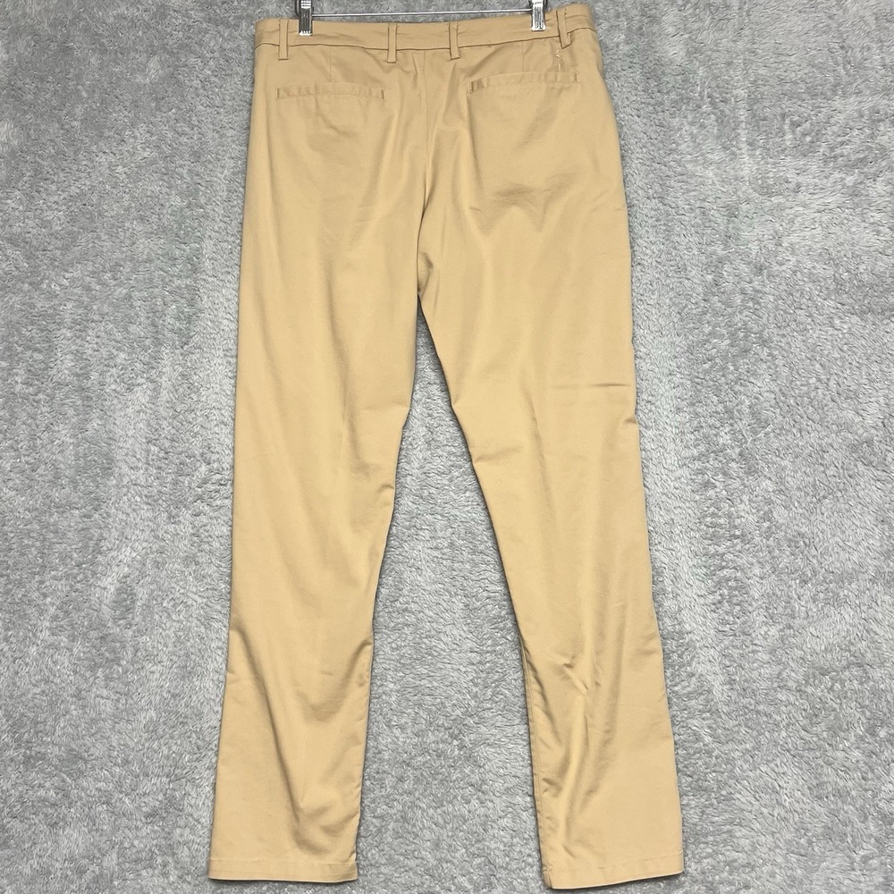 LRD Performance Golf Pants Mens 34x32 Tan Chino Zipโ Pockets Lightweight Stretch